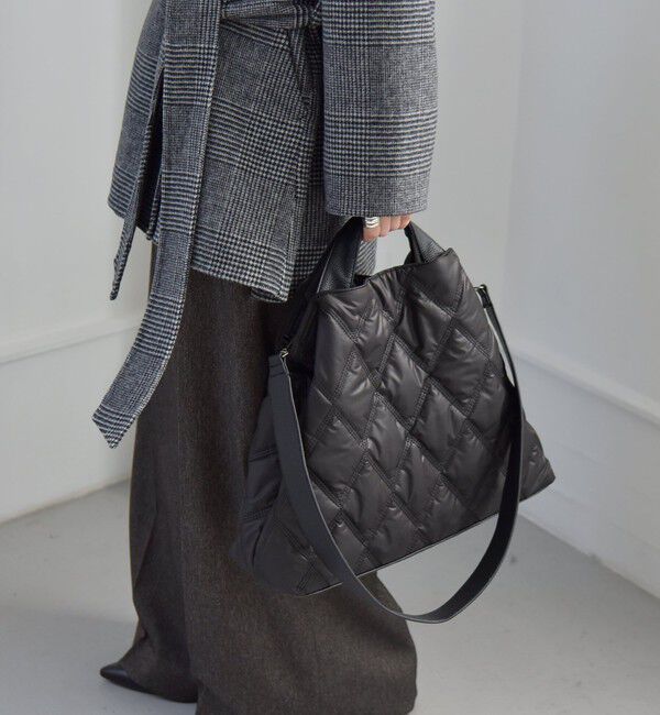 quaranciel「quaranciel: キルティング 2way ショルダー トート バッグ（A4対応）」|トートバッグ|
