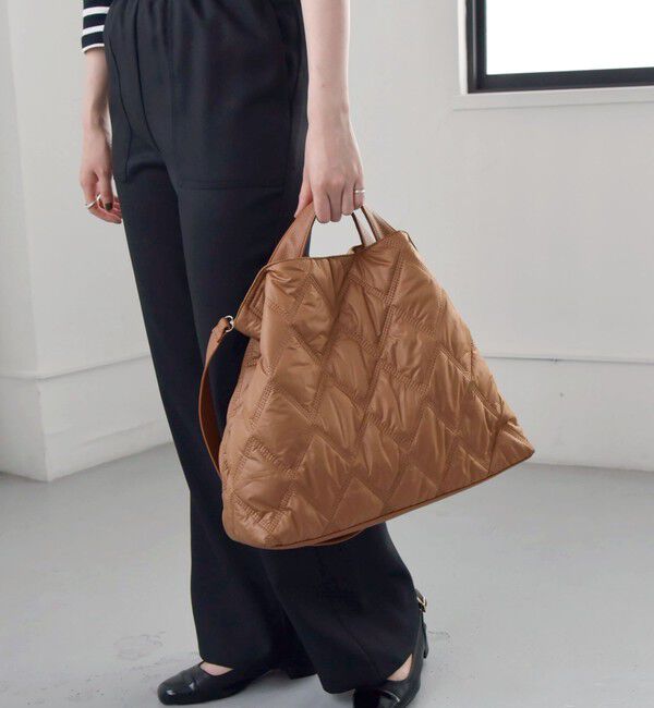 quaranciel「quaranciel: キルティング 2way ショルダー トート バッグ（A4対応）」|トートバッグ|