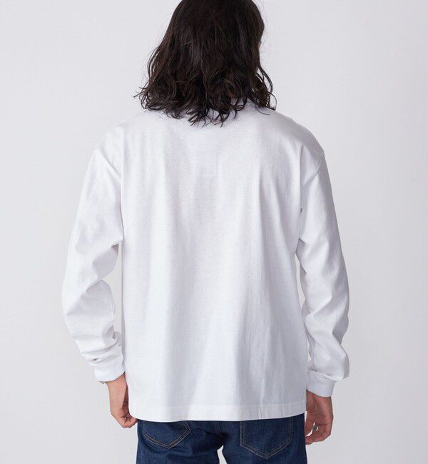 SHIPS「【WEB限定】SHIPS:〈汗染み防止加工〉ワンポイントロゴ ビッグシルエットヘビーウェイトTシャツ」|Tシャツ・カットソー|