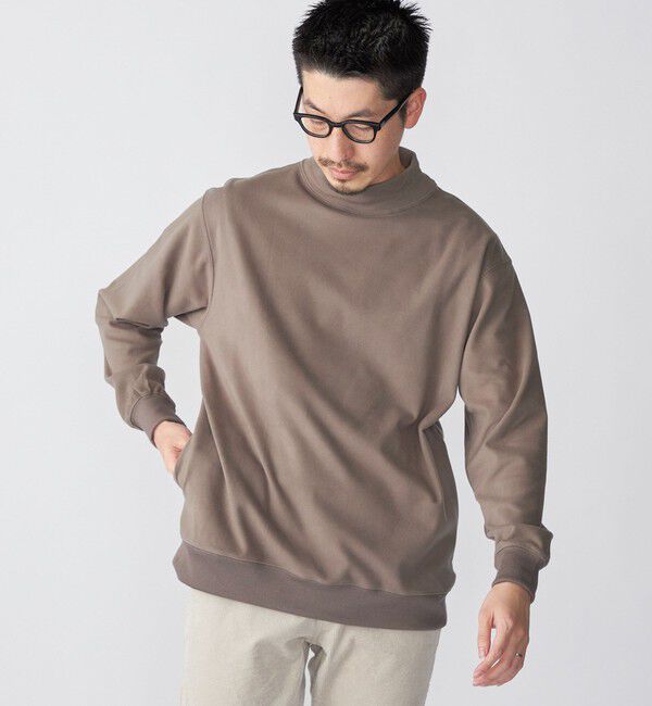 SHIPS「SHIPS: 〈吸湿発熱〉モイスチャー ウォーム モックネック プルオーバー」|Tシャツ・カットソー|ダークグレー