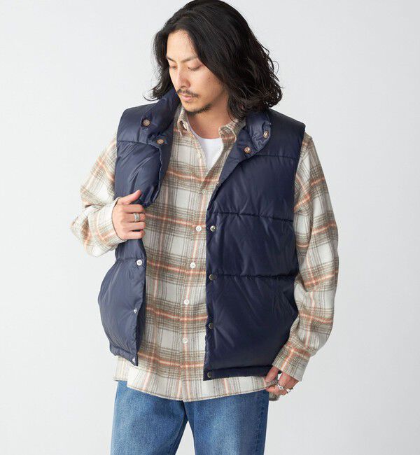 SHIPS「SHIPS: 〈撥水加工〉光電子(R) オーセンティック ダウン ベスト」|ダウンベスト・ベスト|ネイビー