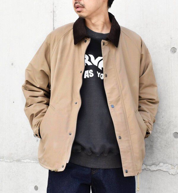 SHIPS any「【SHIPS any 別注】Bollington: ショート ハンティングジャケット」|ブルゾン・スタジャン|ベージュ