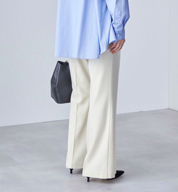 SHIPS for women「PLA チェック / ソリッド フレア パンツ ◇」|その他|