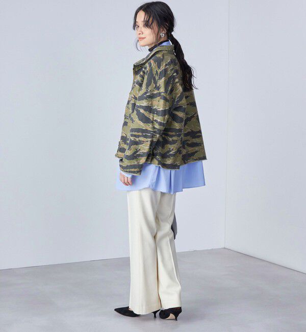 SHIPS for women「PLA チェック / ソリッド フレア パンツ ◇」|その他|