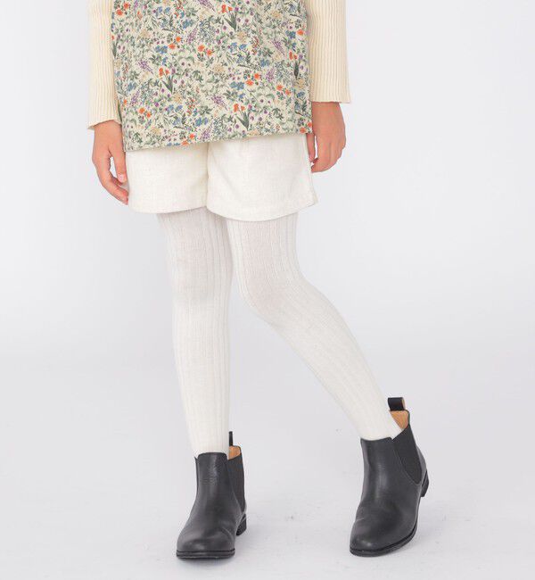 SHIPS KIDS「SHIPS KIDS:140～150cm / ツイード タック ショート パンツ」|その他|オフホワイト