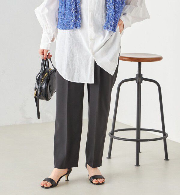 SHIPS for women「〈手洗い可能〉強撚 へビー ツイル テーパード パンツ 24SS ◇」|その他|