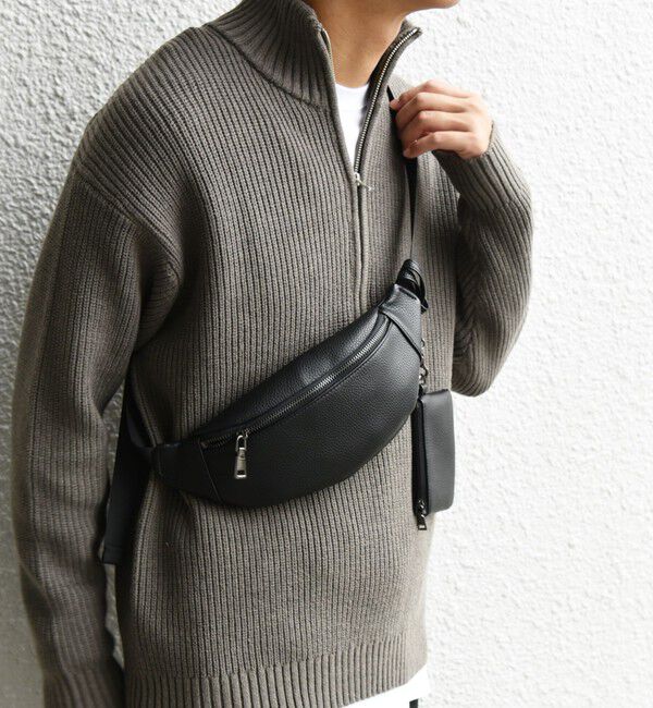 SHIPS any「SHIPS any: スプリット レザー ボディバッグ (カードケース付き)◇」|その他|