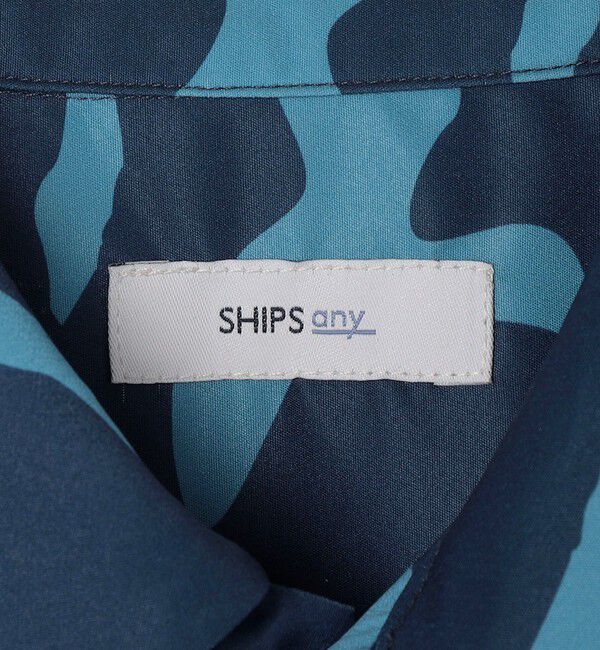 SHIPS any「SHIPS any: 〈洗濯機可能〉ブラッシュ パターン柄 レギュラーカラー シャツ◇」|シャツ・ブラウス|