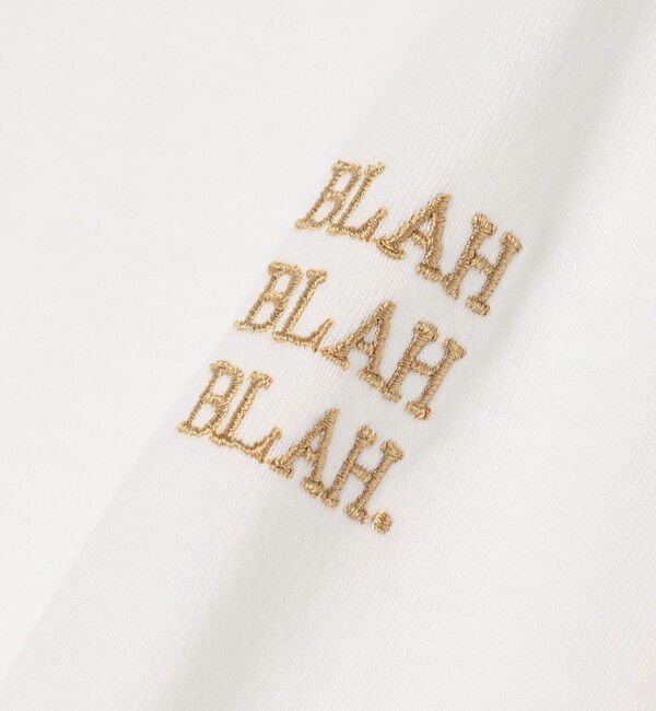 SHIPS any「【WEB限定】SHIPS any: BLAH BLAH BLAH.ワンポイント 刺繍 ルーズ Tシャツ (ロンT)◇」|Tシャツ・カットソー|