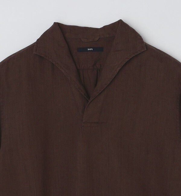 SHIPS「SHIPS: リネン ロングスリーブ カプリ シャツ」|シャツ・ブラウス|