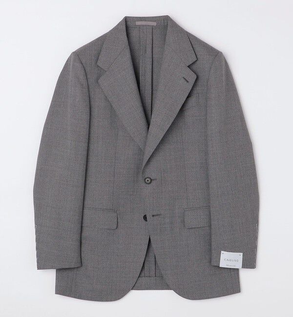 SHIPS「【SHIPS別注】CARUSO: AIDA トロピカルウール ジャケット」|テーラードジャケット|チャコールグレー