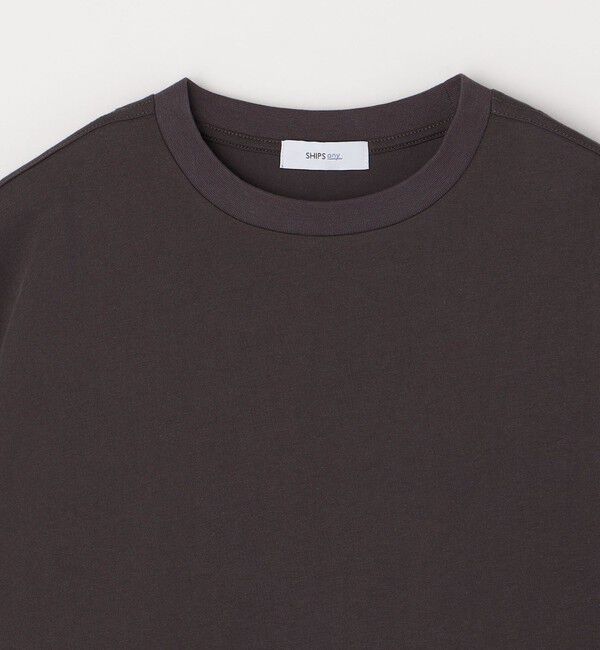 SHIPS any「SHIPS any: バックサイド / スリーブ プリーツ スケアスリーブ ワイド Tシャツ◇」|Tシャツ・カットソー|