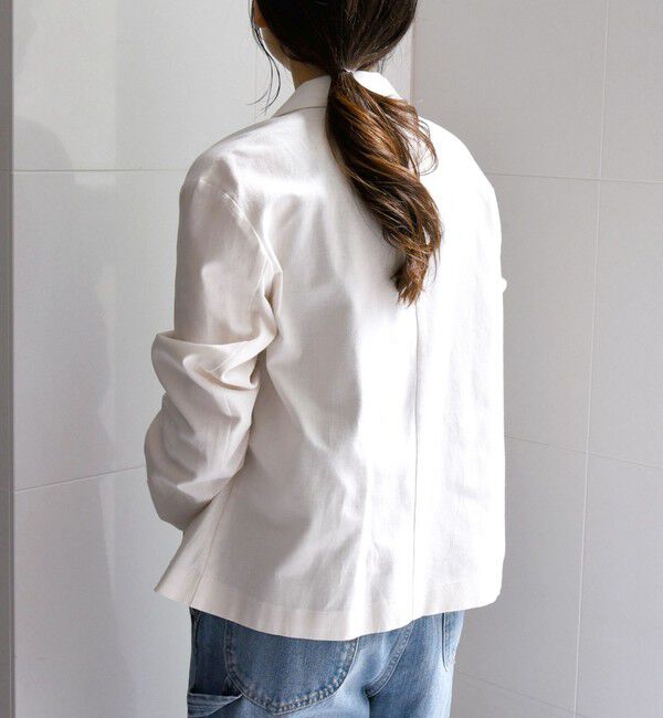 SHIPS any「SHIPS any: リネン ミックス 千鳥柄 テーラード ジャケット」|テーラードジャケット|