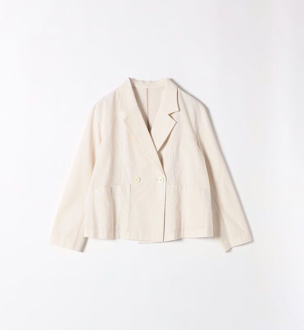 SHIPS any「SHIPS any: リネン ミックス 千鳥柄 テーラード ジャケット」|テーラードジャケット|