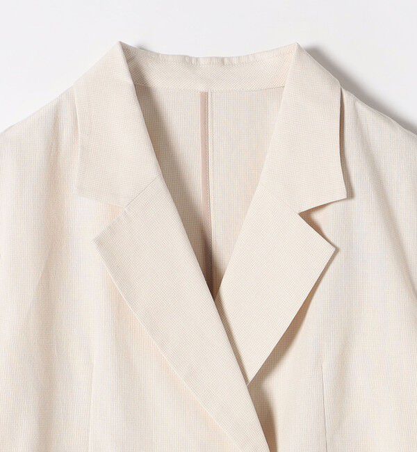 SHIPS any「SHIPS any: リネン ミックス 千鳥柄 テーラード ジャケット」|テーラードジャケット|