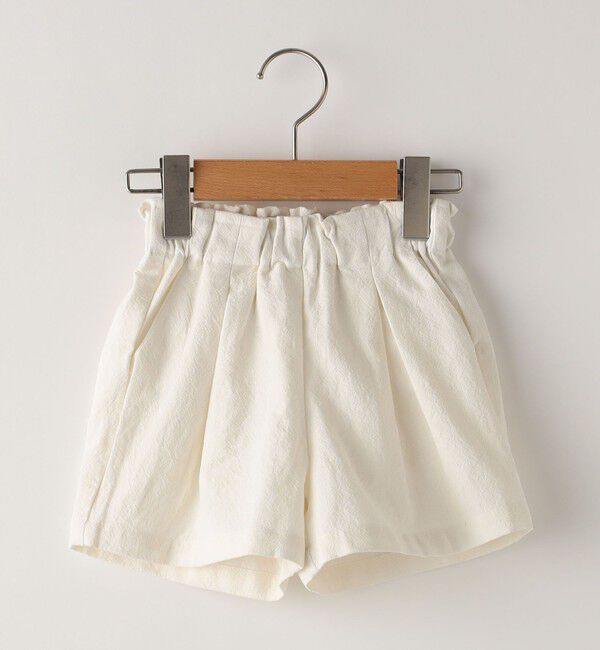 SHIPS KIDS「SHIPS KIDS:80～90cm / タック ショート パンツ」|その他|ホワイト