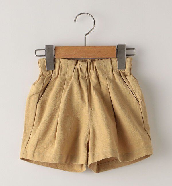 SHIPS KIDS「SHIPS KIDS:80～90cm / タック ショート パンツ」|その他|ベージュ
