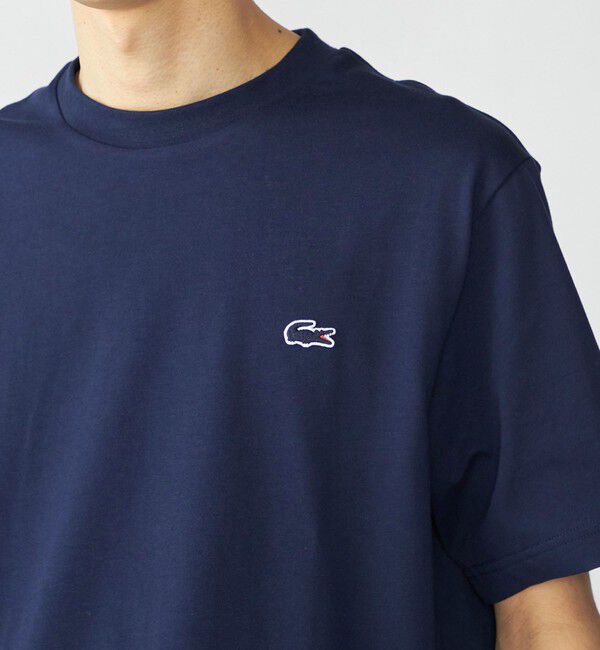 SHIPS「LACOSTE: TH5582-99 アウトラインクロック クルーネック Tシャツ」|Tシャツ・カットソー|