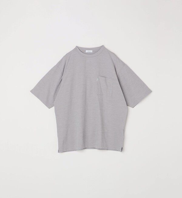 SHIPS any「【WEB限定】SHIPS any: リラックス ワンポイント ピスネーム ポケット Tシャツ（セットアップ対応）◇」|Tシャツ・カットソー|