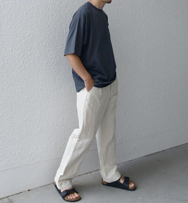 SHIPS any「【WEB限定】SHIPS any: リラックス ワンポイント ピスネーム ポケット Tシャツ（セットアップ対応）◇」|Tシャツ・カットソー|