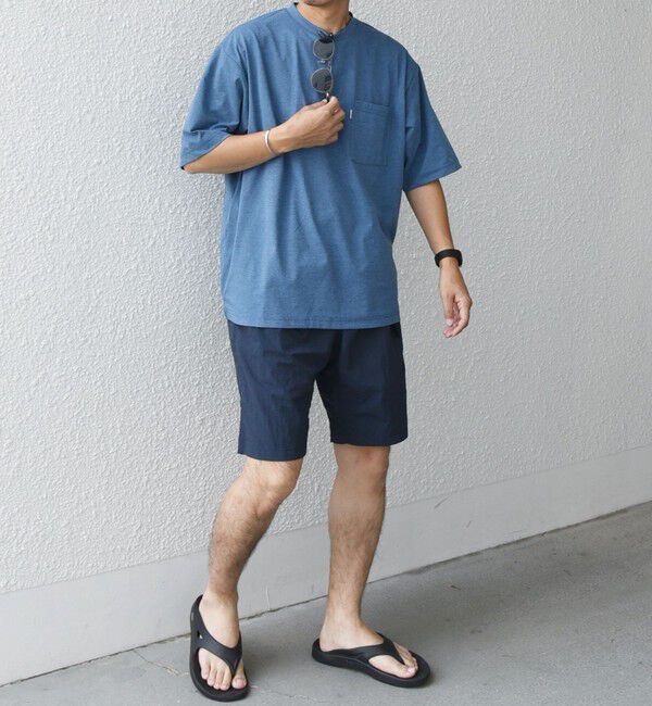 SHIPS any「【WEB限定】SHIPS any: リラックス ワンポイント ピスネーム ポケット Tシャツ（セットアップ対応）◇」|Tシャツ・カットソー|