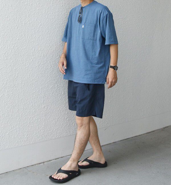 SHIPS any「【WEB限定】SHIPS any: リラックス ワンポイント ピスネーム ポケット Tシャツ（セットアップ対応）◇」|Tシャツ・カットソー|