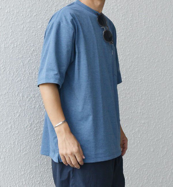 SHIPS any「【WEB限定】SHIPS any: リラックス ワンポイント ピスネーム ポケット Tシャツ（セットアップ対応）◇」|Tシャツ・カットソー|