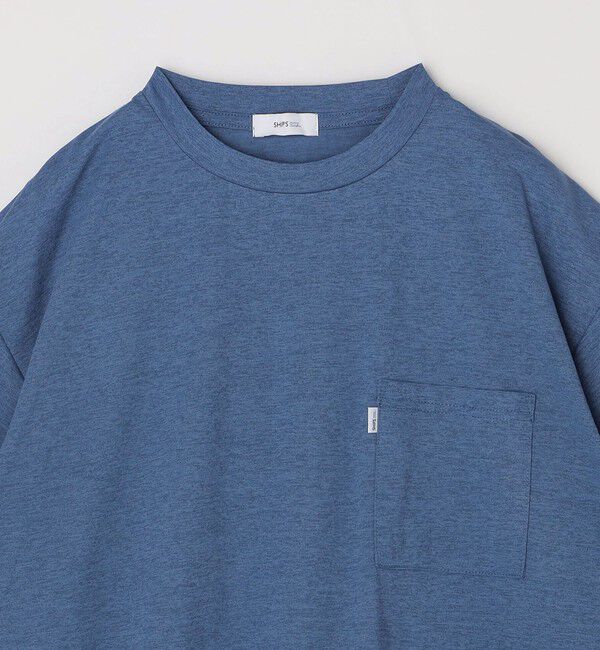 SHIPS any「【WEB限定】SHIPS any: リラックス ワンポイント ピスネーム ポケット Tシャツ（セットアップ対応）◇」|Tシャツ・カットソー|