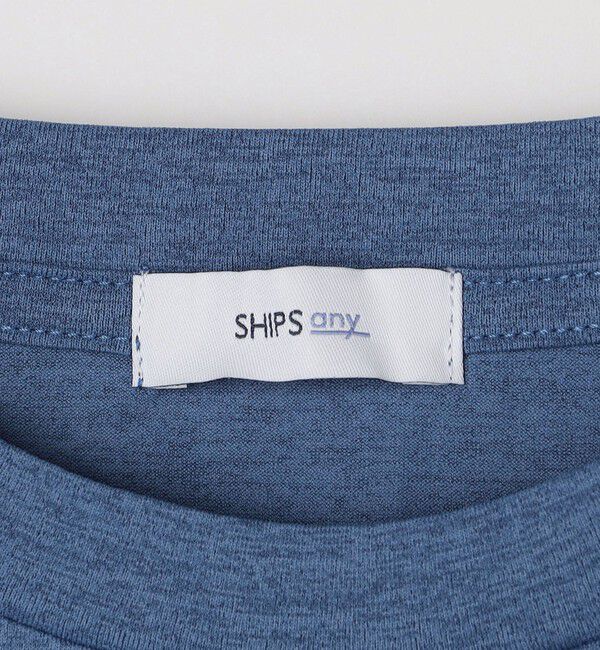 SHIPS any「【WEB限定】SHIPS any: リラックス ワンポイント ピスネーム ポケット Tシャツ（セットアップ対応）◇」|Tシャツ・カットソー|