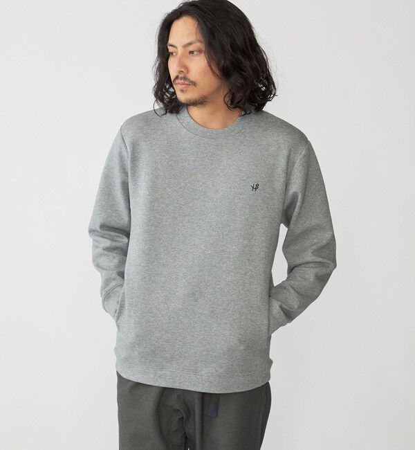 SHIPS「【WEB限定】SHIPS: テレワーク ビズ ワンポイントロゴ ハイゲージ ダブルニット スウェット」|スウェット・ジャージ|