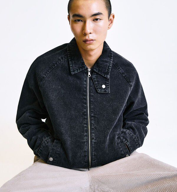 SHIPS「City Ambient Products: デニム ジップ ブルゾン」|ブルゾン・スタジャン|