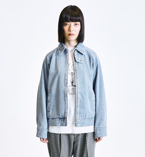 SHIPS「City Ambient Products: デニム ジップ ブルゾン」|ブルゾン・スタジャン|