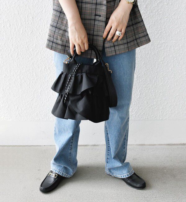 SHIPS for women「【WEB限定】 2WAY ナイロン フリル ショルダー バッグ」|ショルダー・メッセンジャー|