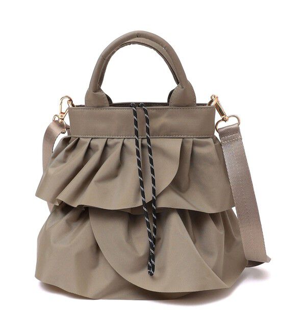 SHIPS for women「【WEB限定】 2WAY ナイロン フリル ショルダー バッグ」|ショルダー・メッセンジャー|