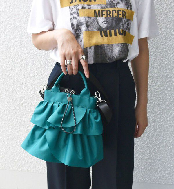 SHIPS for women「【WEB限定】 2WAY ナイロン フリル ショルダー バッグ」|ショルダー・メッセンジャー|