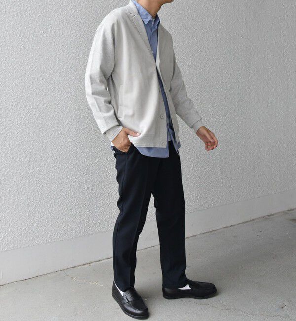 SHIPS any「SHIPS any: 〈手洗い可能〉コットン カシミヤ混 コンビ ニット ジャケット◇」|カーディガン|