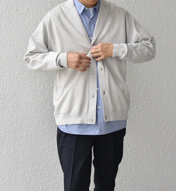 SHIPS any「SHIPS any: 〈手洗い可能〉コットン カシミヤ混 コンビ ニット ジャケット◇」|カーディガン|