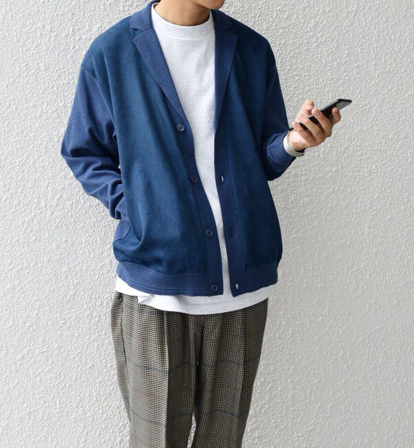 SHIPS any「SHIPS any: 〈手洗い可能〉コットン カシミヤ混 コンビ ニット ジャケット◇」|カーディガン|