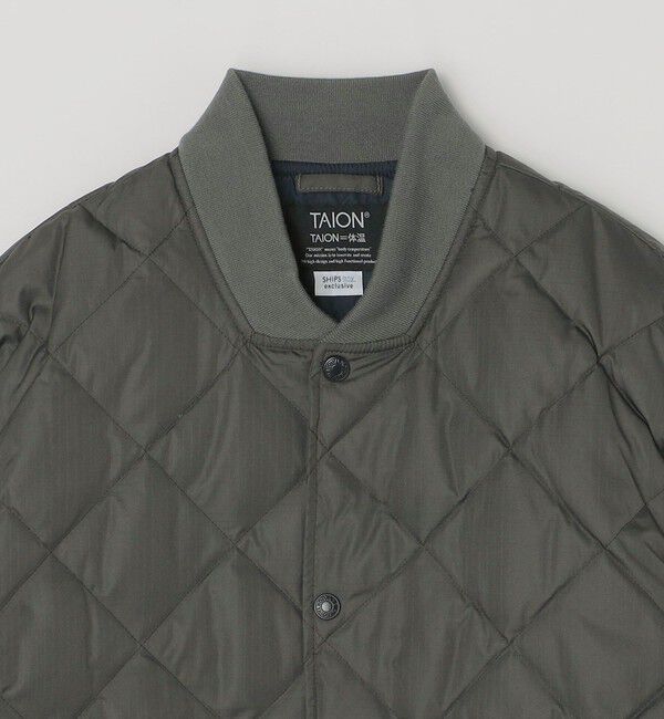 SHIPS any「【SHIPS any別注】TAION: 〈手洗い可能〉ダイヤキルト スピンドル ダウン ブルゾン◇」|ブルゾン・スタジャン|