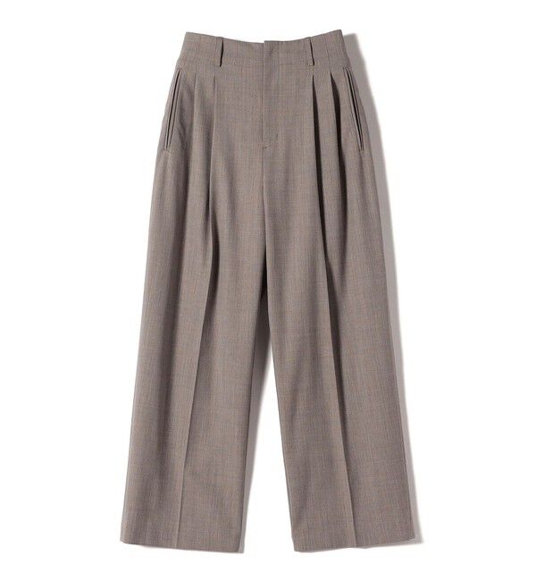 SHIPS for women「Wai＋:〈手洗い可能〉ウール混 2タック スラックス」|スラックス|