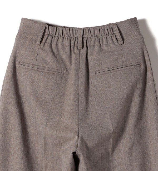 SHIPS for women「Wai＋:〈手洗い可能〉ウール混 2タック スラックス」|スラックス|