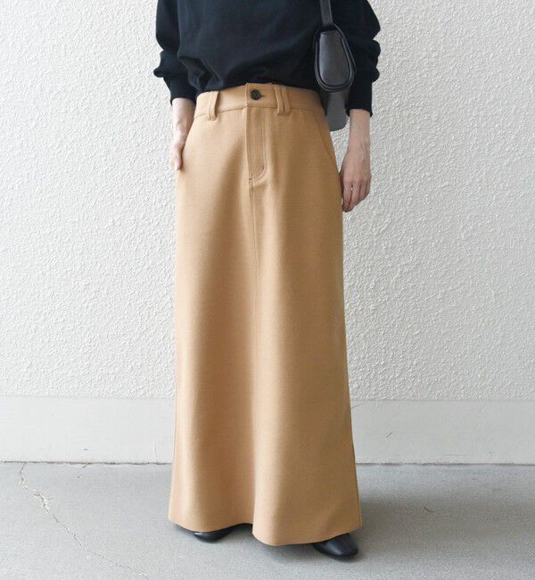 SHIPS any「SHIPS any: エア ニードル ストレート ロング スカート」|スカート|