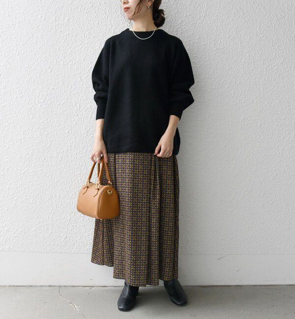 SHIPS any「SHIPS any:〈洗濯機可能〉ジオメトリック フレア ギャザー スカート」|スカート|