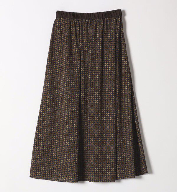 SHIPS any「SHIPS any:〈洗濯機可能〉ジオメトリック フレア ギャザー スカート」|スカート|