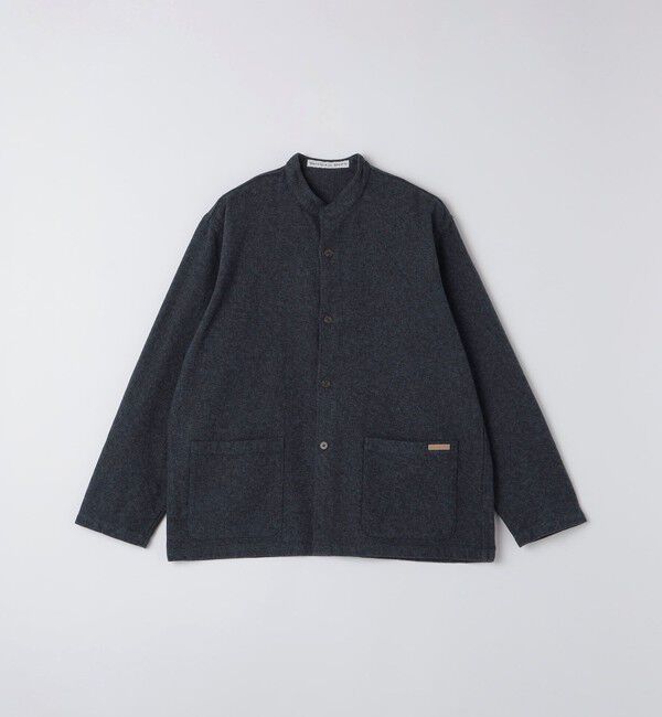 SHIPS「BATEAUX DE SHIPS: コットン ツイード シャツ」|シャツ・ブラウス|ネイビー