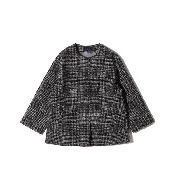 SHIPS Colors 「SHIPS Colors: スライバー ボンディング ノーカラー コート」|ノーカラーコート|