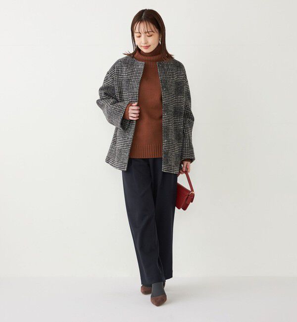 SHIPS Colors 「SHIPS Colors: スライバー ボンディング ノーカラー コート」|ノーカラーコート|