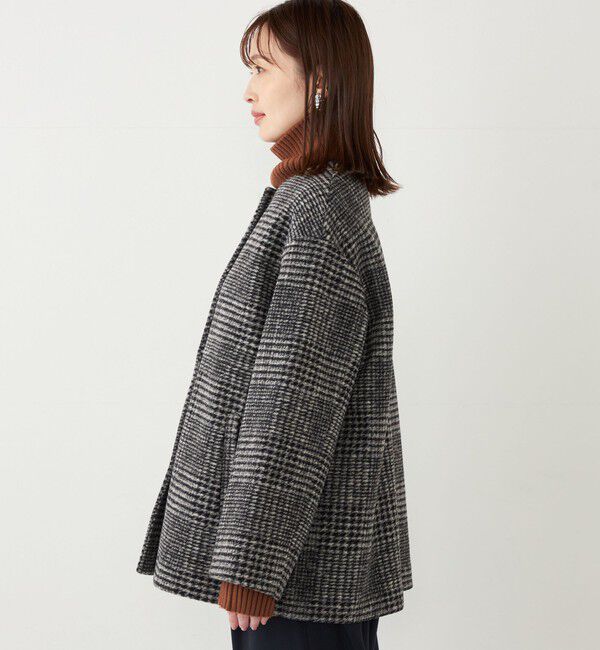 SHIPS Colors 「SHIPS Colors: スライバー ボンディング ノーカラー コート」|ノーカラーコート|