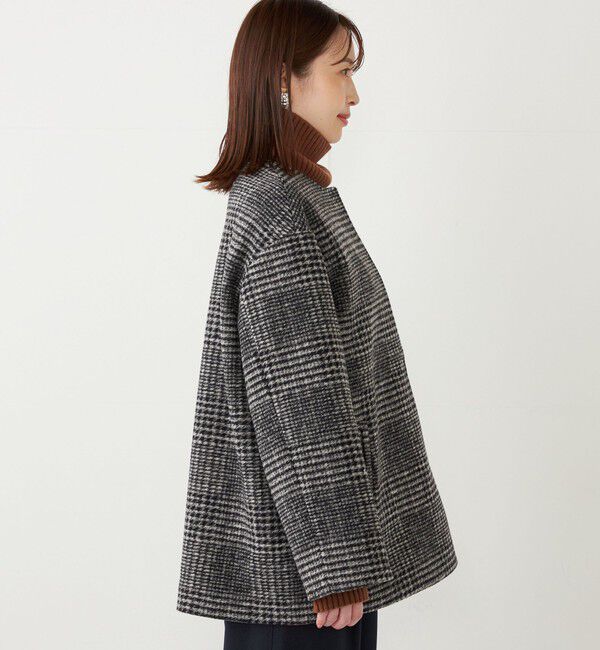 SHIPS Colors 「SHIPS Colors: スライバー ボンディング ノーカラー コート」|ノーカラーコート|