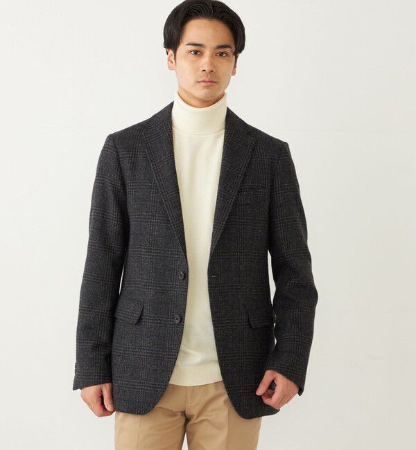 SHIPS Colors 「SHIPS Colors:尾州 サスティナブル ツイード ジャケット」|テーラードジャケット|ダークグレー
